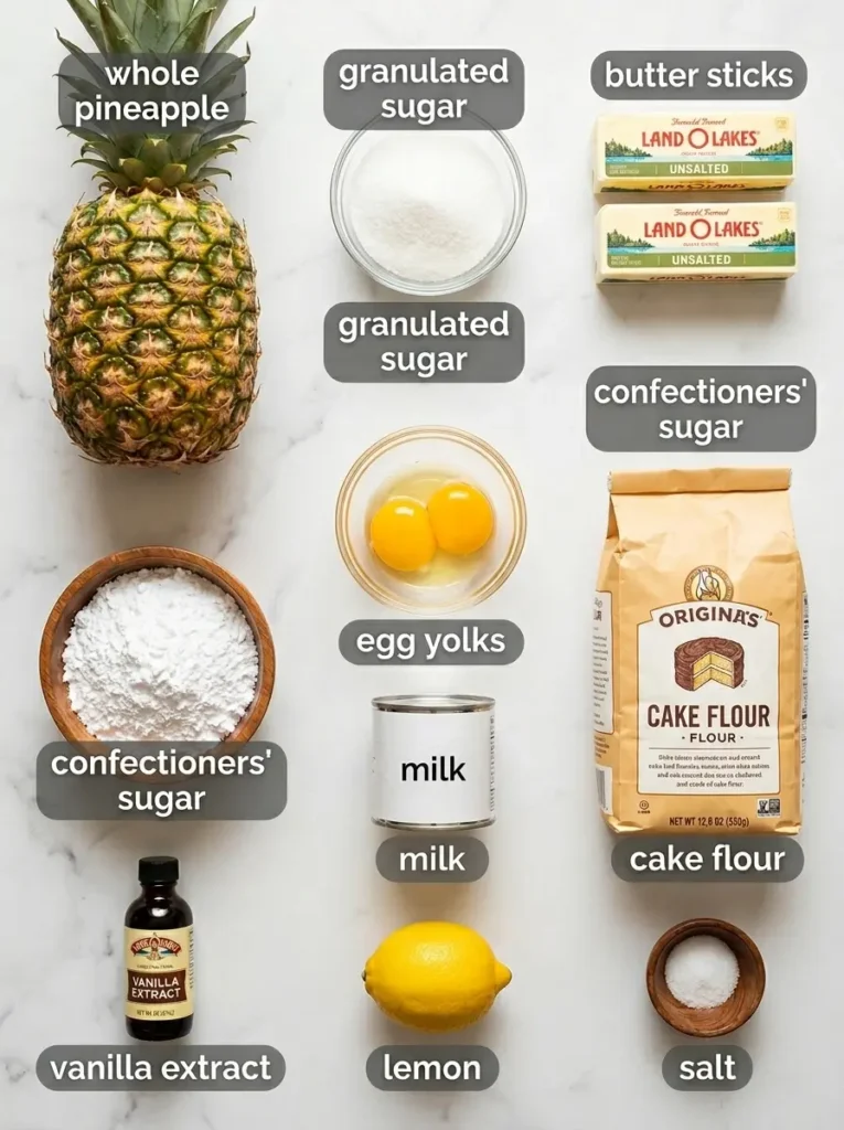 Chinese-Pineapple-Cake-Ingredients
