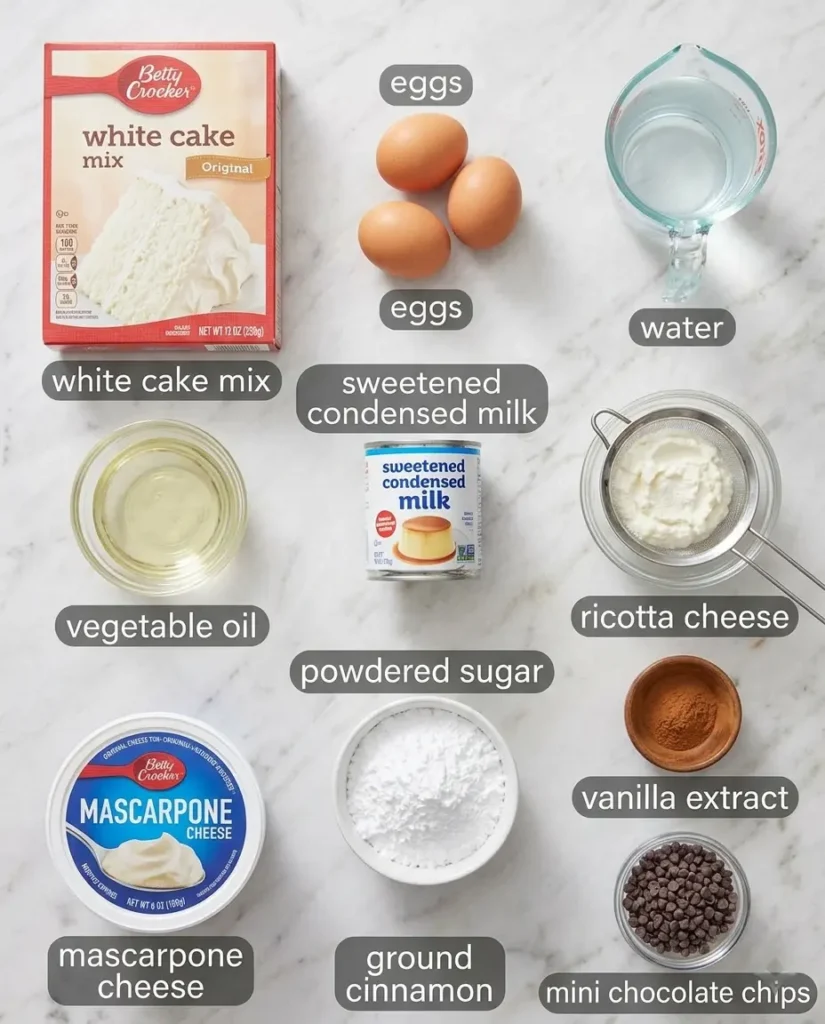 cannoli-poke-cake-recipe-Ingredients