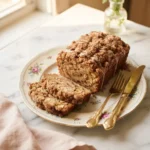 warm cinnamon sugar apple loaf soft winter slice